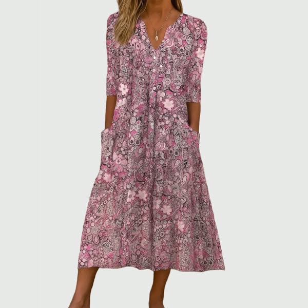 Scarlett | Graceful Midi Dress With Pockets