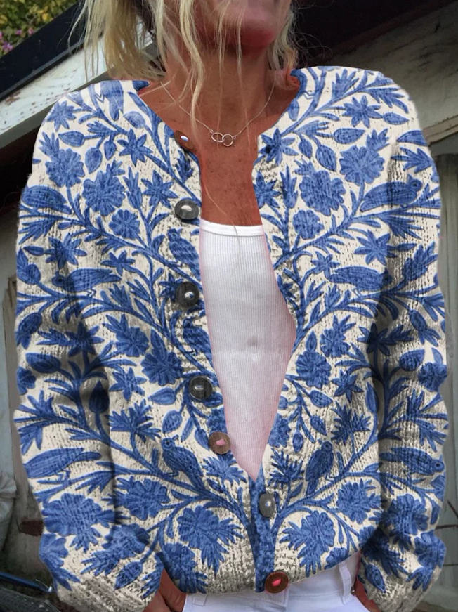 Lowri | Women’s Floral Print Cardigan
