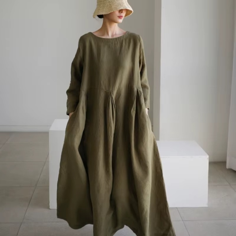 Julia Elegance – Long linen dress