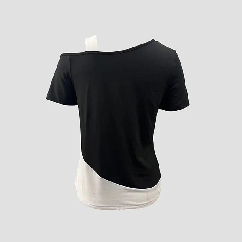Jolijn | Chic Color Block Off-Shoulder Top