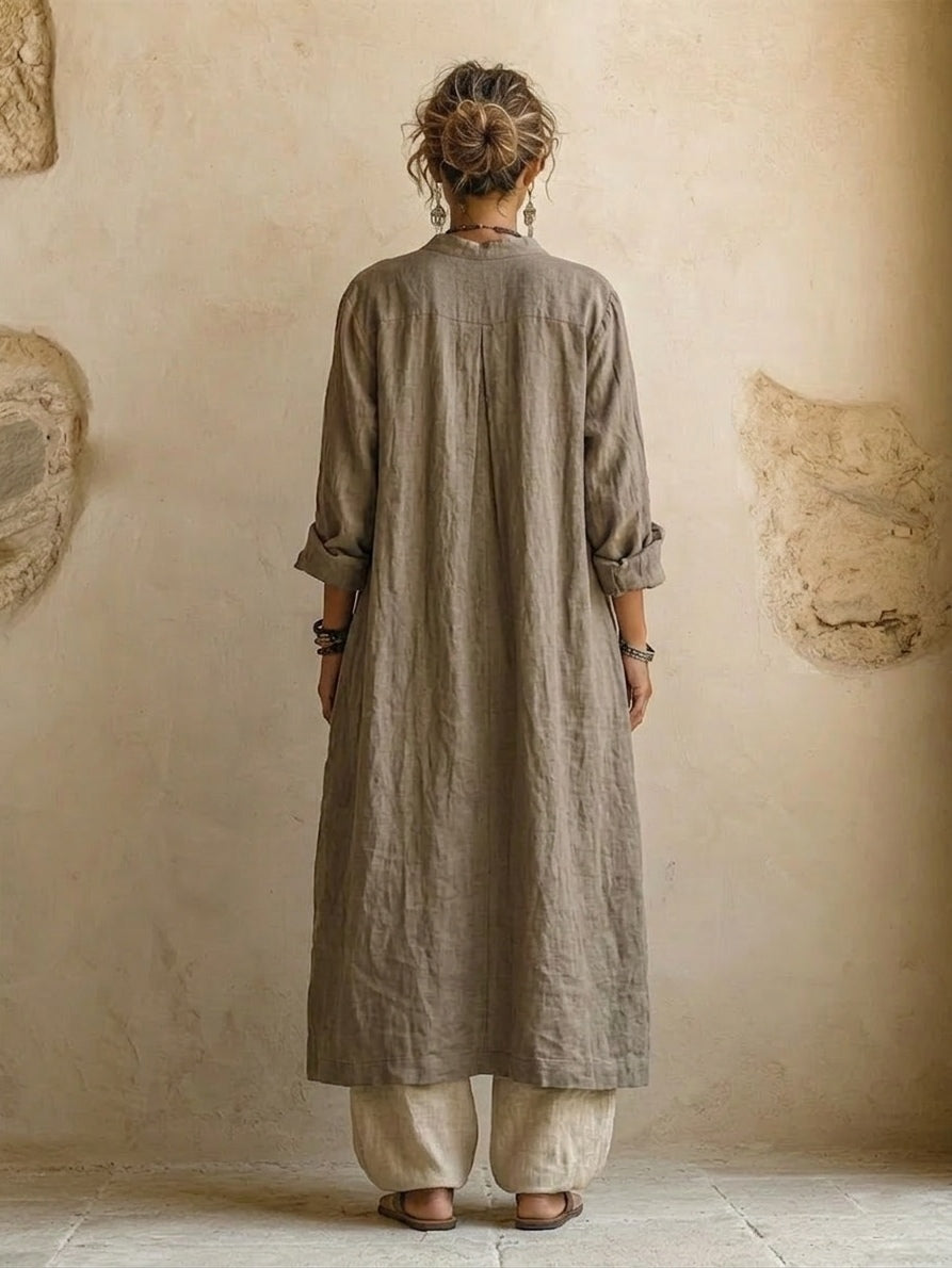 Helen | Natural 3-Piece Cotton Linen Set