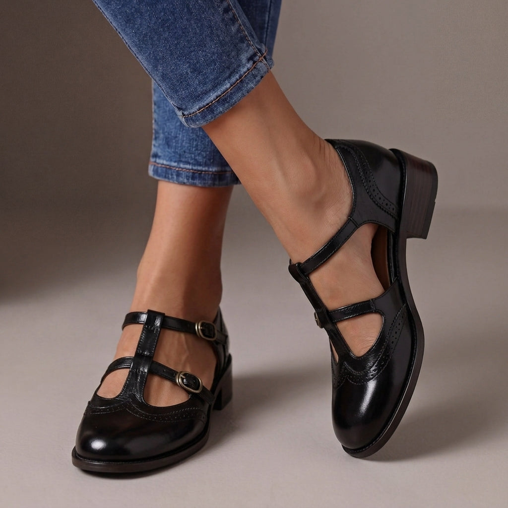 Beatrice™ | Classic Leather Mary Jane Shoes