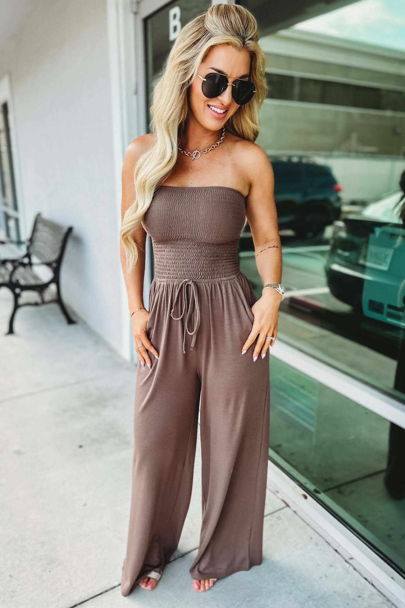 Harper | Trendy Off-Shoulder Jumpsuit