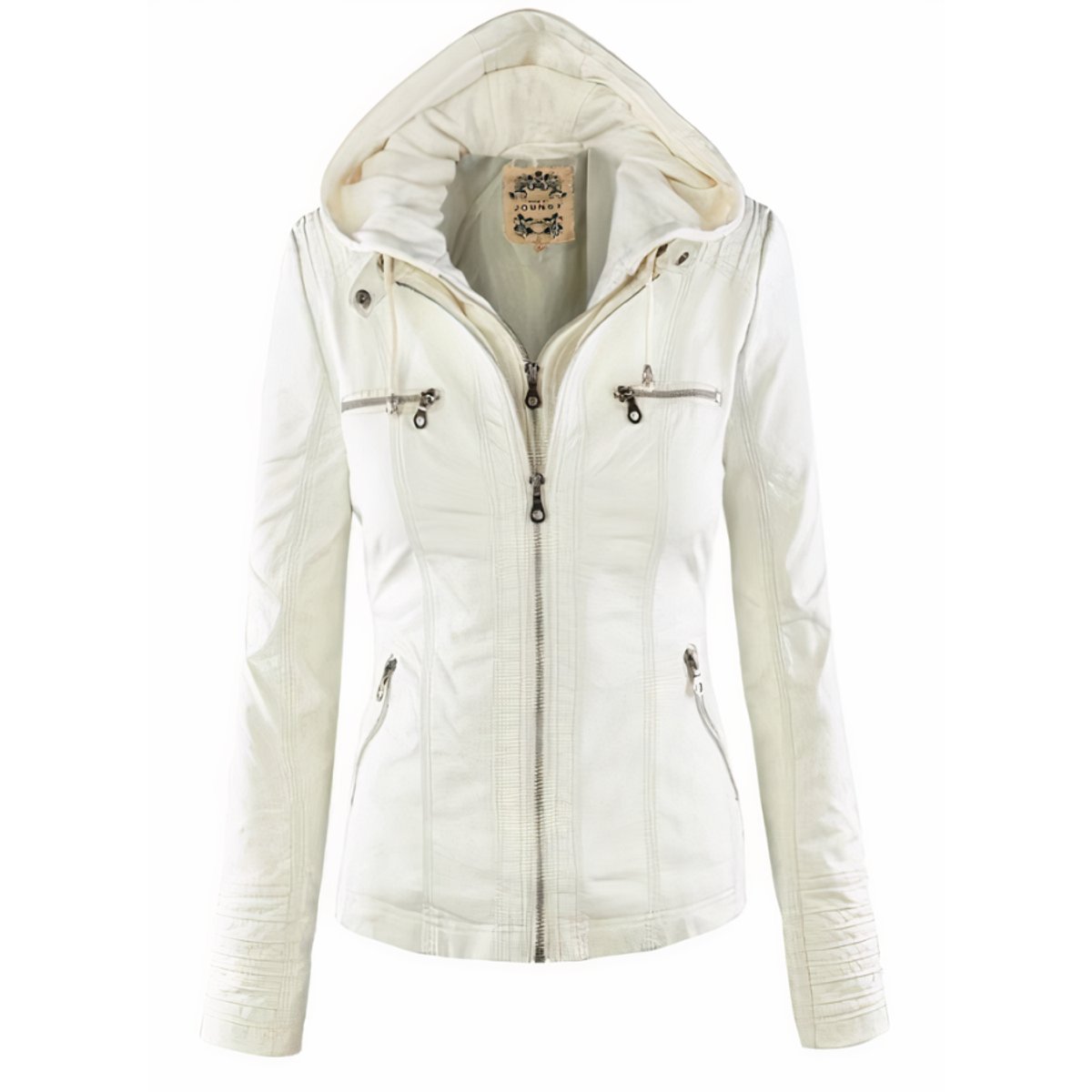 Claudia™ | Hooded Moto Jacket