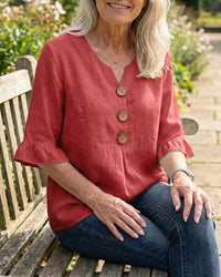 Sage | Linen Cotton Blouse