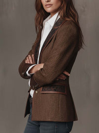 Jacqueline™ | Tailored Herringbone Blazer
