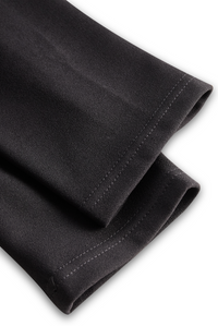 CATHERINE | REFINED BLACK BELTED DRESS