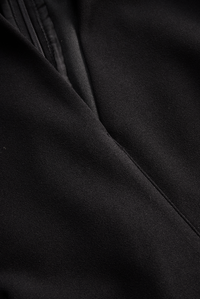CATHERINE | REFINED BLACK BELTED DRESS