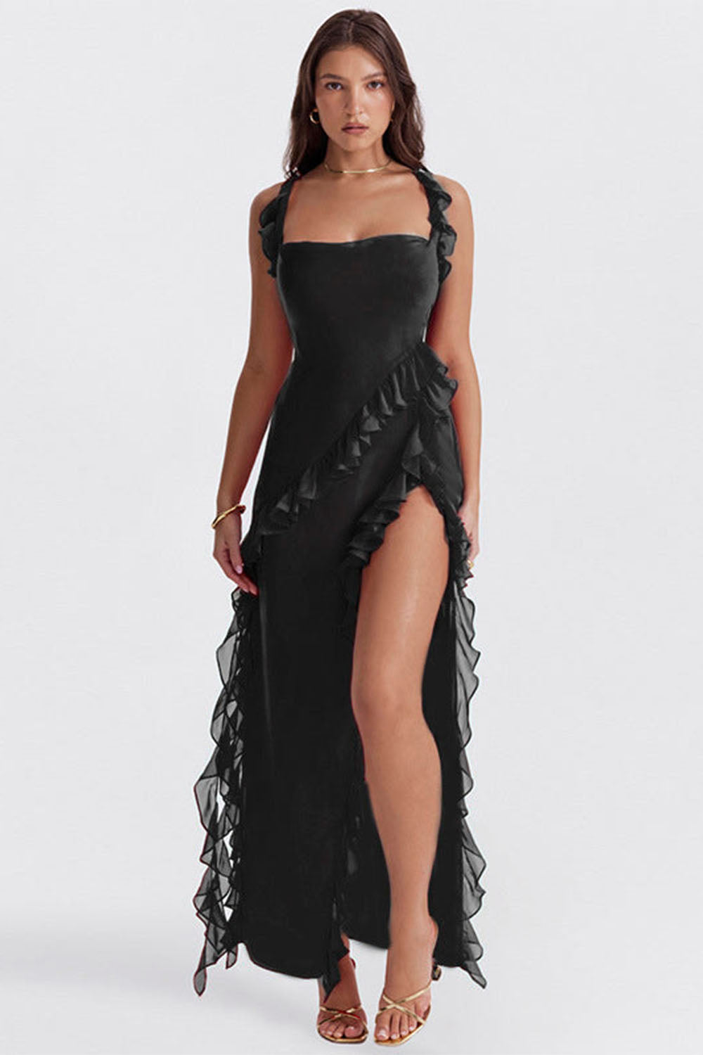 Arielle™ | Women’s Elegant Ruffle Maxi Dress