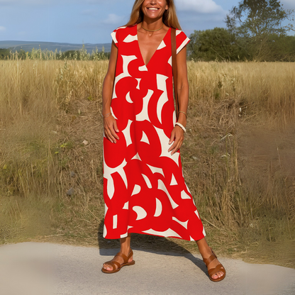 MICHELLE | ELEGANT V-NECK DRESS