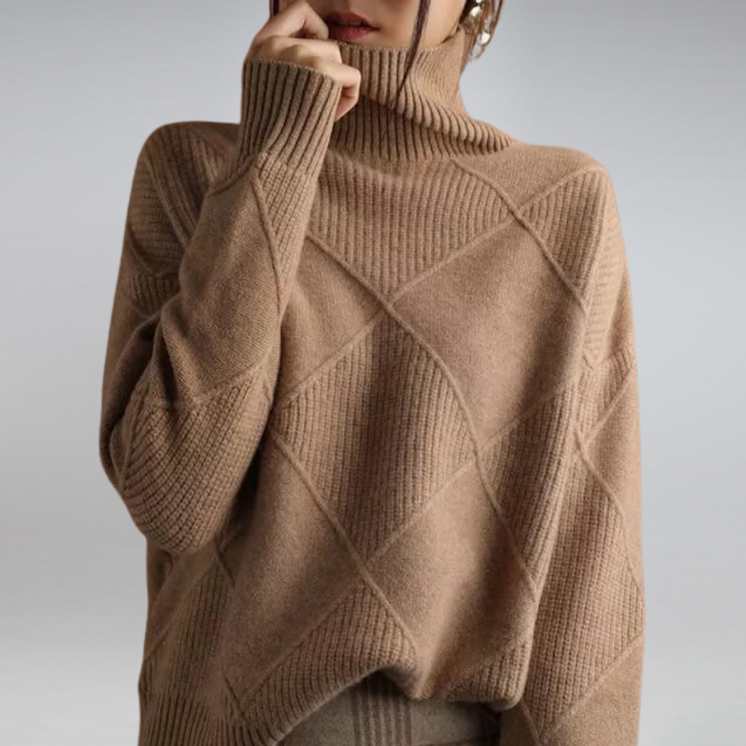 Roos | Beautiful Highneck Style Sweater