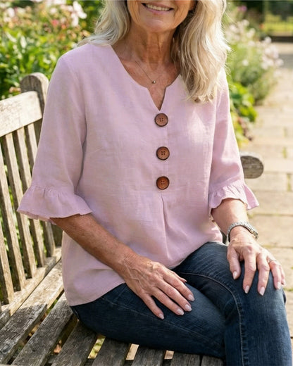 Sage | Linen Cotton Blouse
