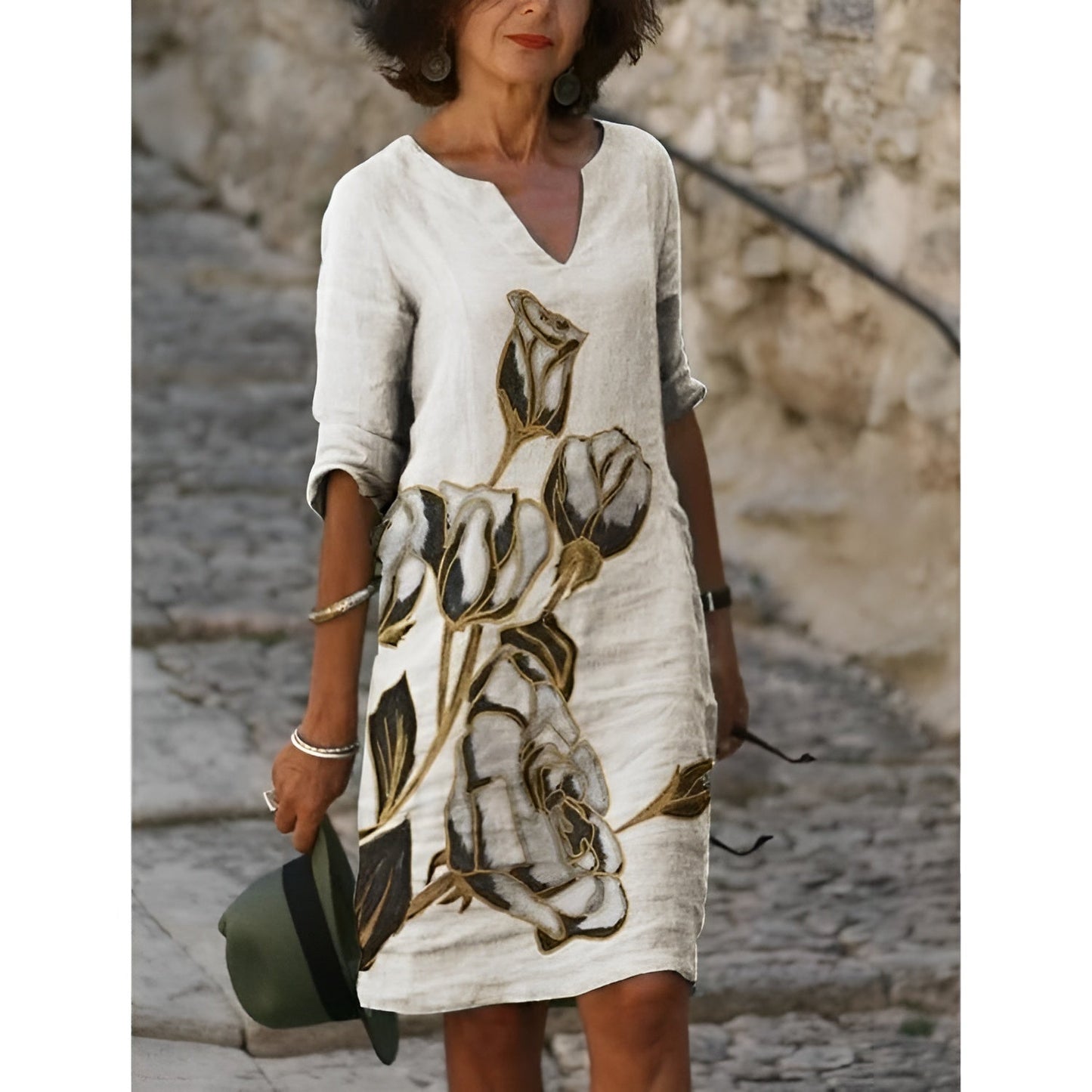 Kaija | Vintage Floral Print Dress