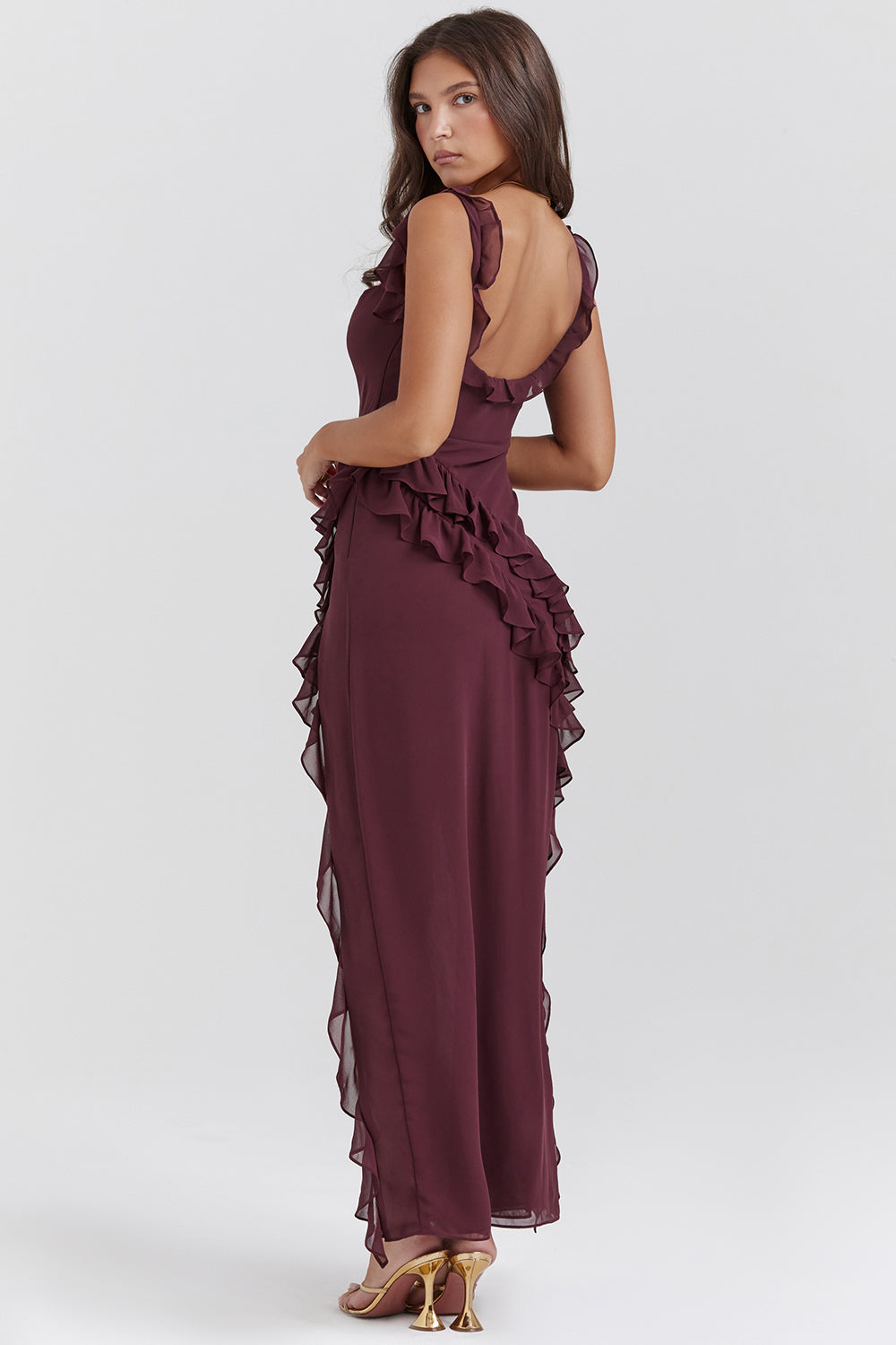Arielle™ | Women’s Elegant Ruffle Maxi Dress