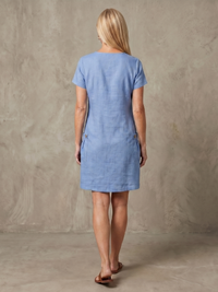 BONNIE | Cotton Linen Zip Dress With Pockets