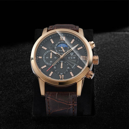 Luxury Leather Quartz Watch