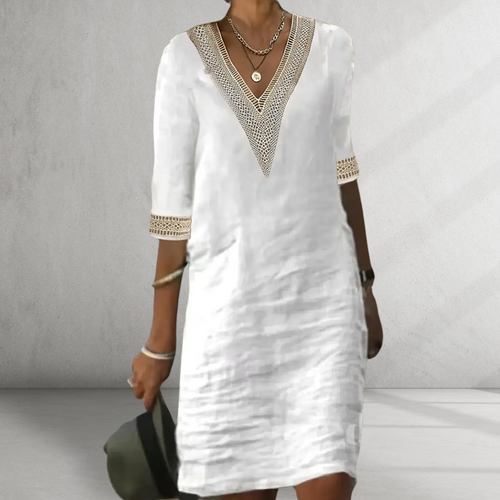Deborah™ | Cotton Linen Summer Dress