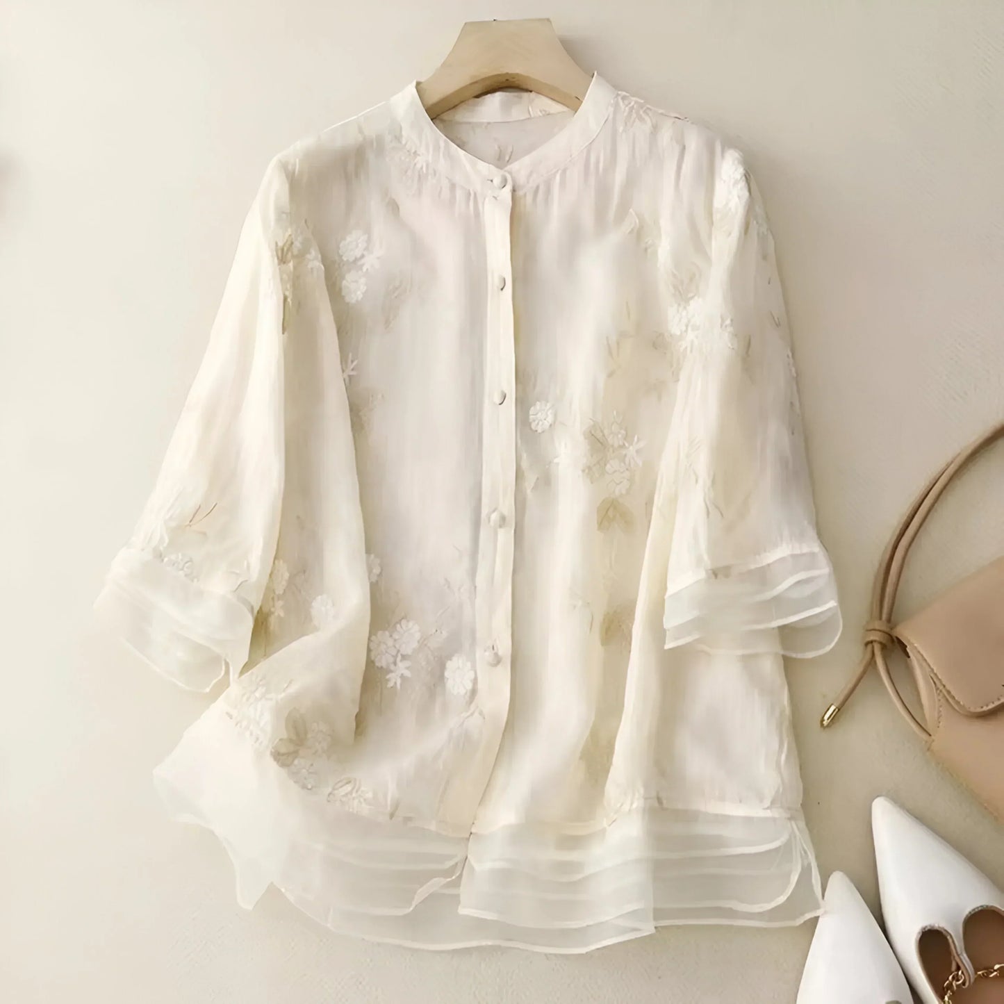 Marie™ | Floral Button Blouse