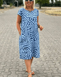 MEREDITH | ROUND NECK ELEGANT DRESS