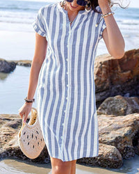 AUDREY | ELEGANT STRIPED DRESS