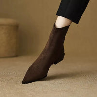 Margot™ | Suede Pointed-Toe Ankle Boots