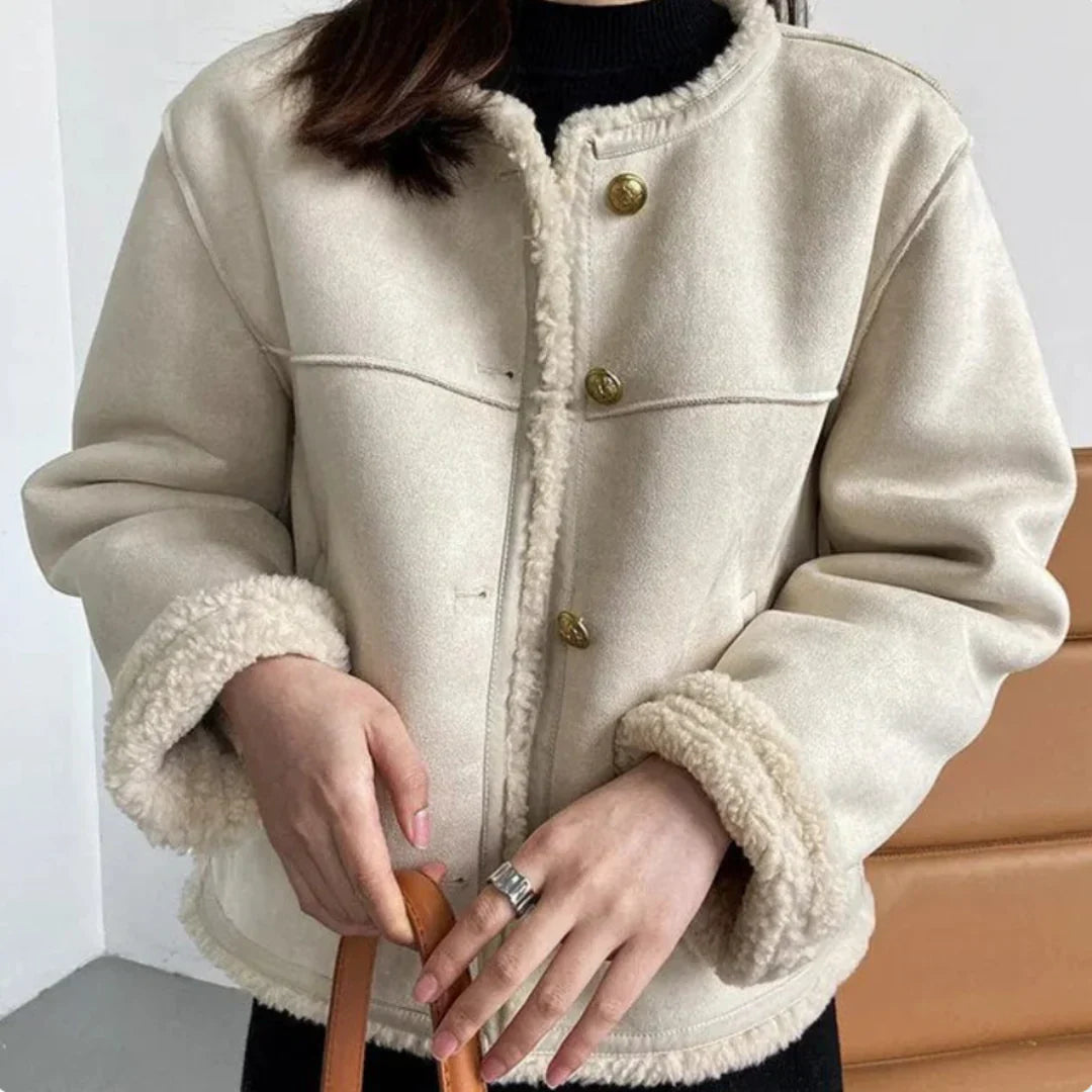 Charlene Shearling Buttoned Jacket