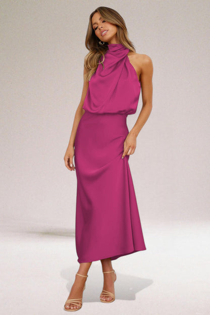 Flavia™ | Glamorous satin dress