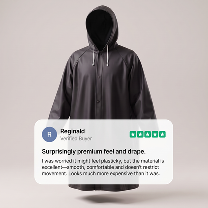Richard™ | Long Hooded Raincoat
