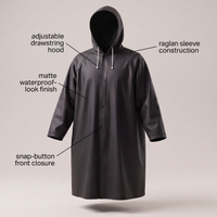 Richard™ | Long Hooded Raincoat