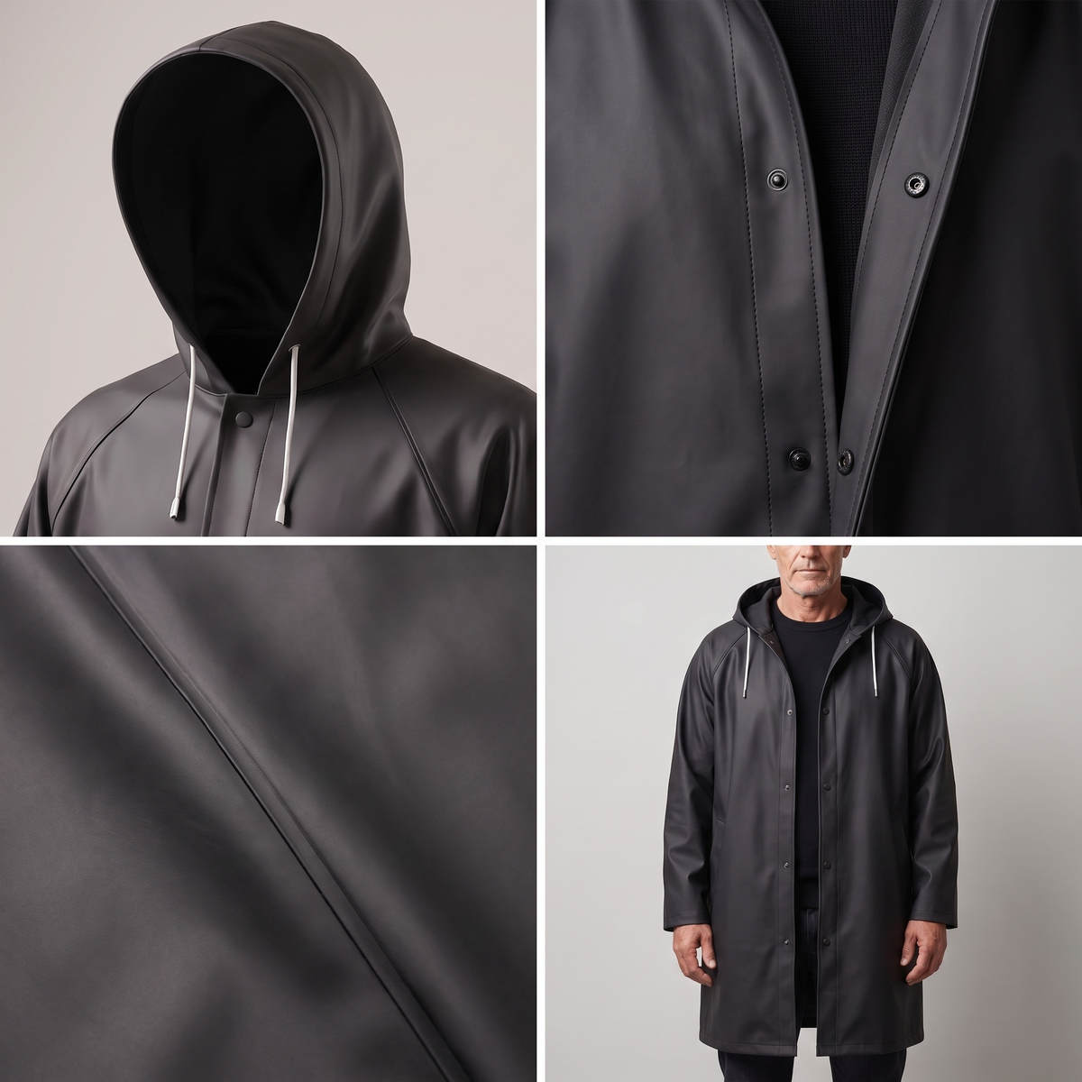 Richard™ | Long Hooded Raincoat
