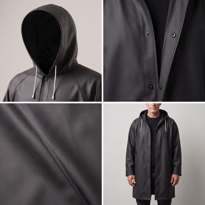 Richard™ | Long Hooded Raincoat