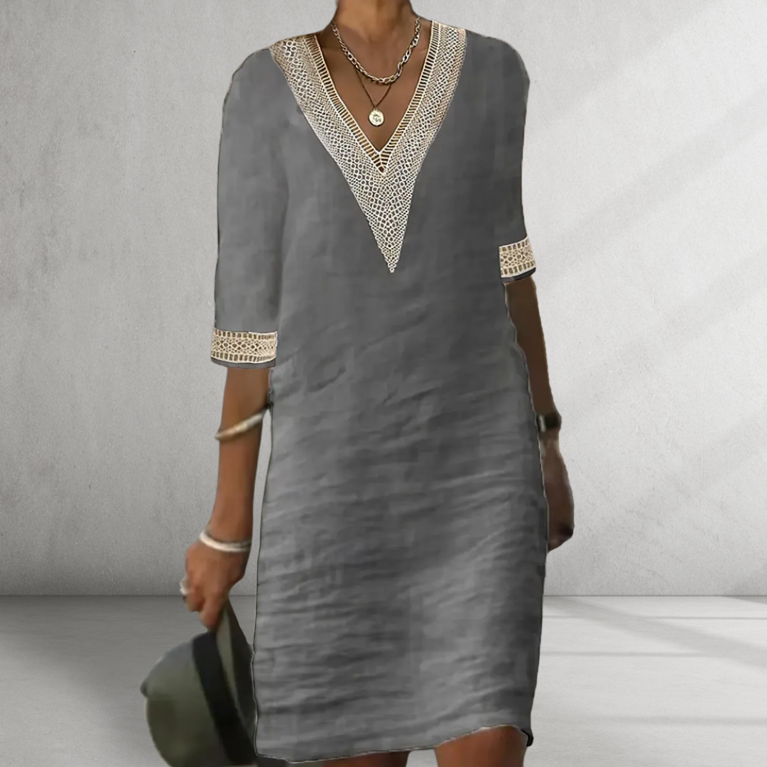 Deborah™ | Cotton Linen Summer Dress