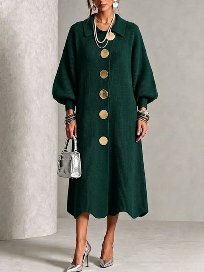 Norma | Long Sleeve Button-Down Dress
