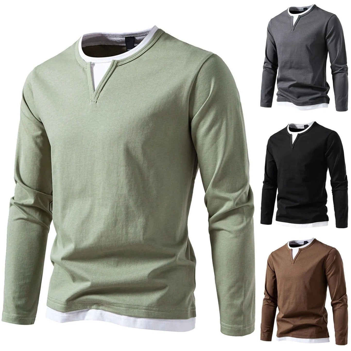 Damien | Shirt Style Men Sweater