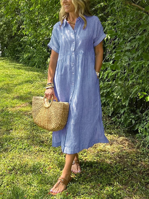 EMERY | ELEGANT STRIPED DRESS