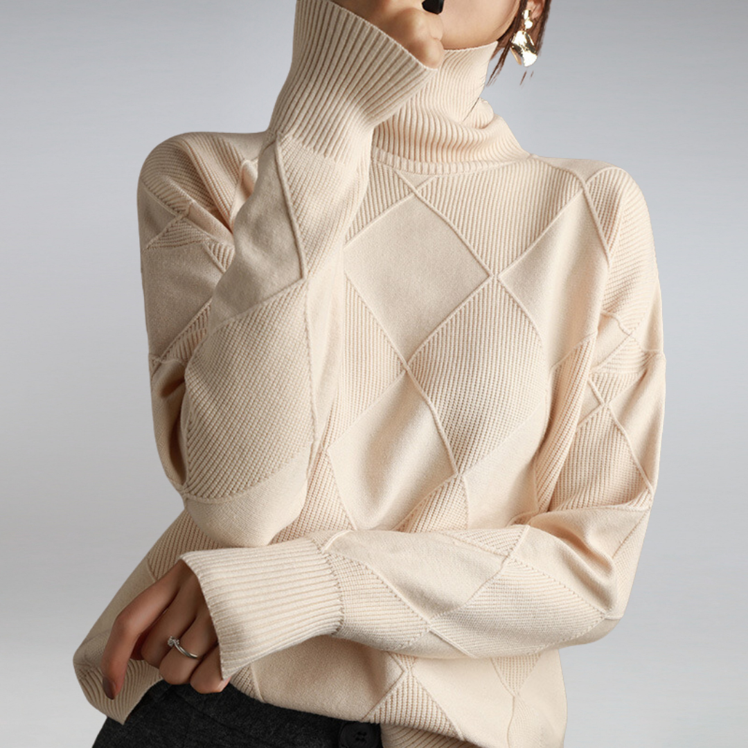 Roos | Beautiful Highneck Style Sweater