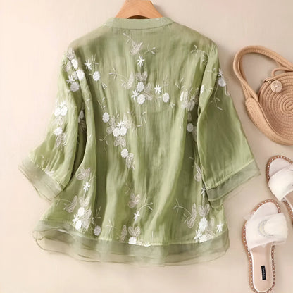 Marie™ | Floral Button Blouse