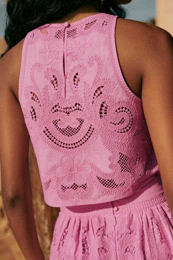 Moise | Women's Pink Lace Set