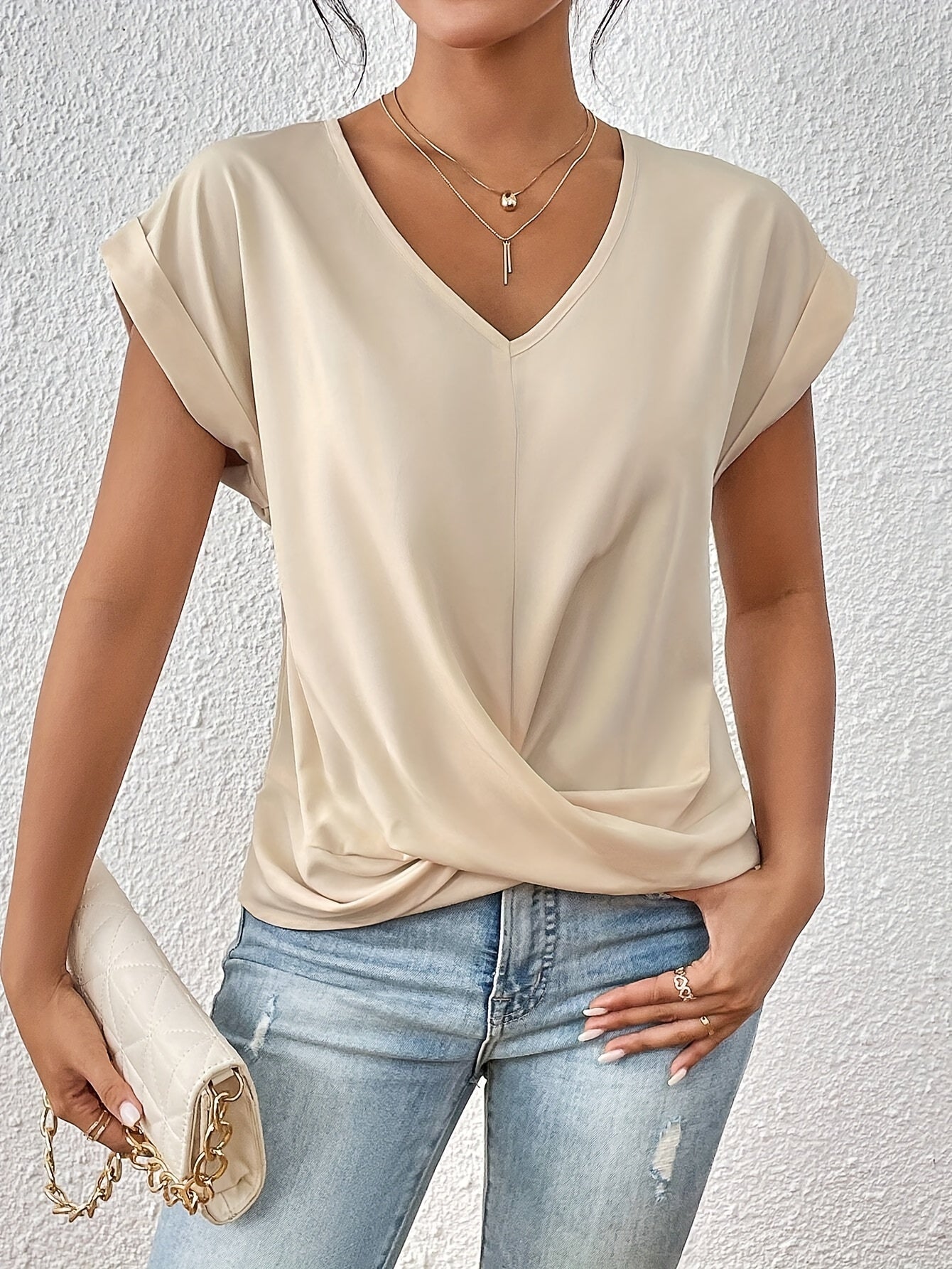 Eloise™ | Stylish V-Neck T-Shirt