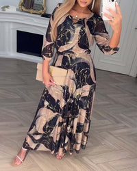 CAMILLE | PRINTED ELEGANT DRESS