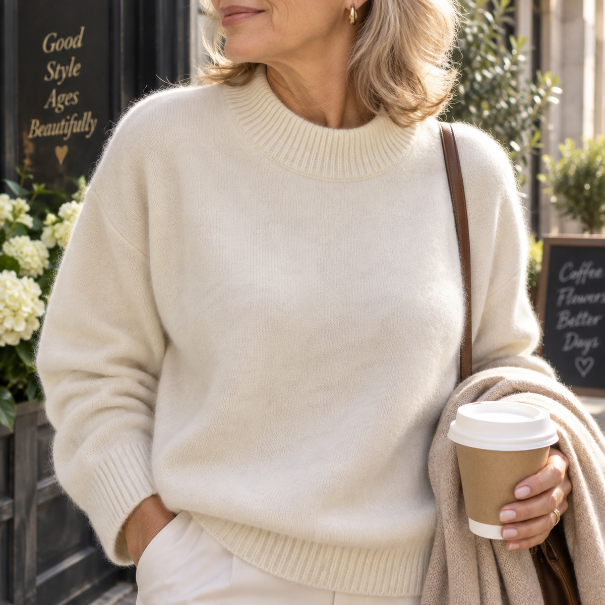 Dorothy™ | Cashmere-Blend Mock Neck Sweater