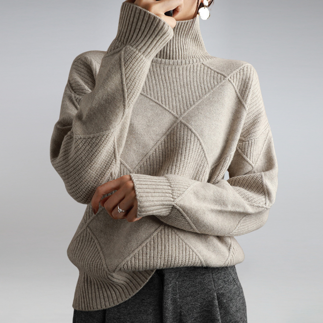 Roos | Beautiful Highneck Style Sweater