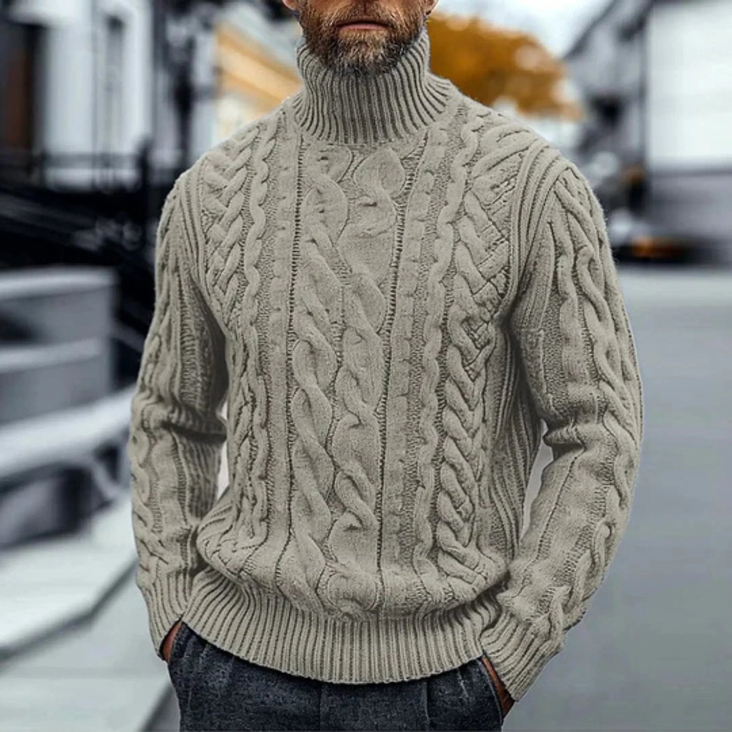 Adriano - Vintage Cable Knit Sweater