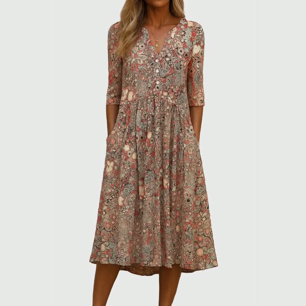 Scarlett | Graceful Midi Dress With Pockets