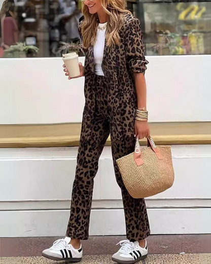 Arila™ | Leopard Print Women's Pants set