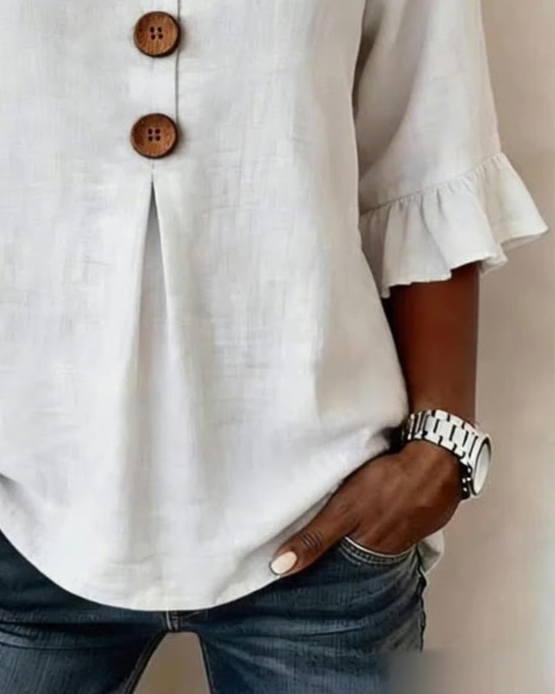 Sage | Linen Cotton Blouse