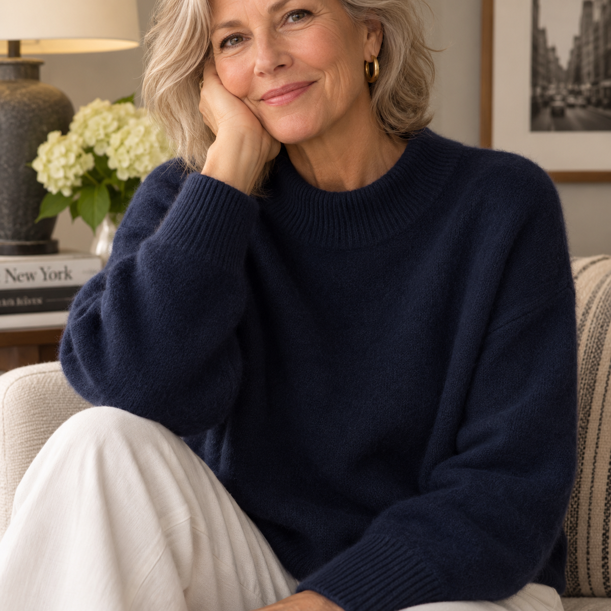 Dorothy™ | Cashmere-Blend Mock Neck Sweater