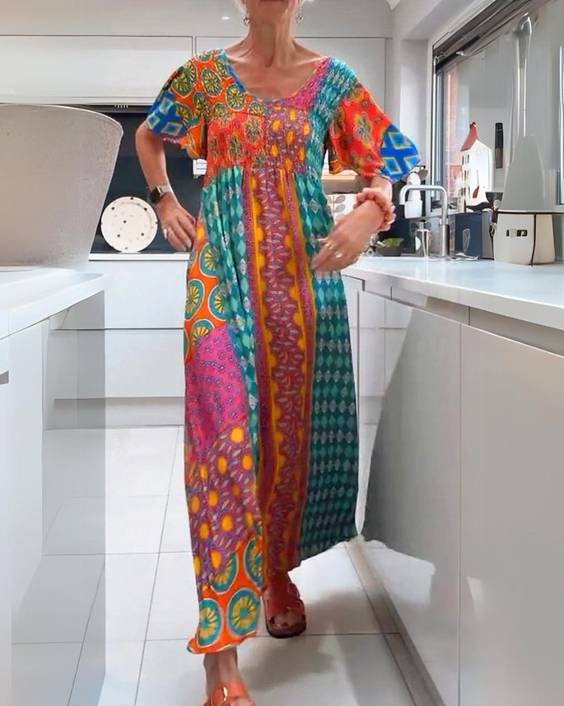 CARMEN | COLORFUL BOHEMIAN DRESS