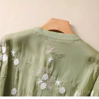 Marie™ | Floral Button Blouse