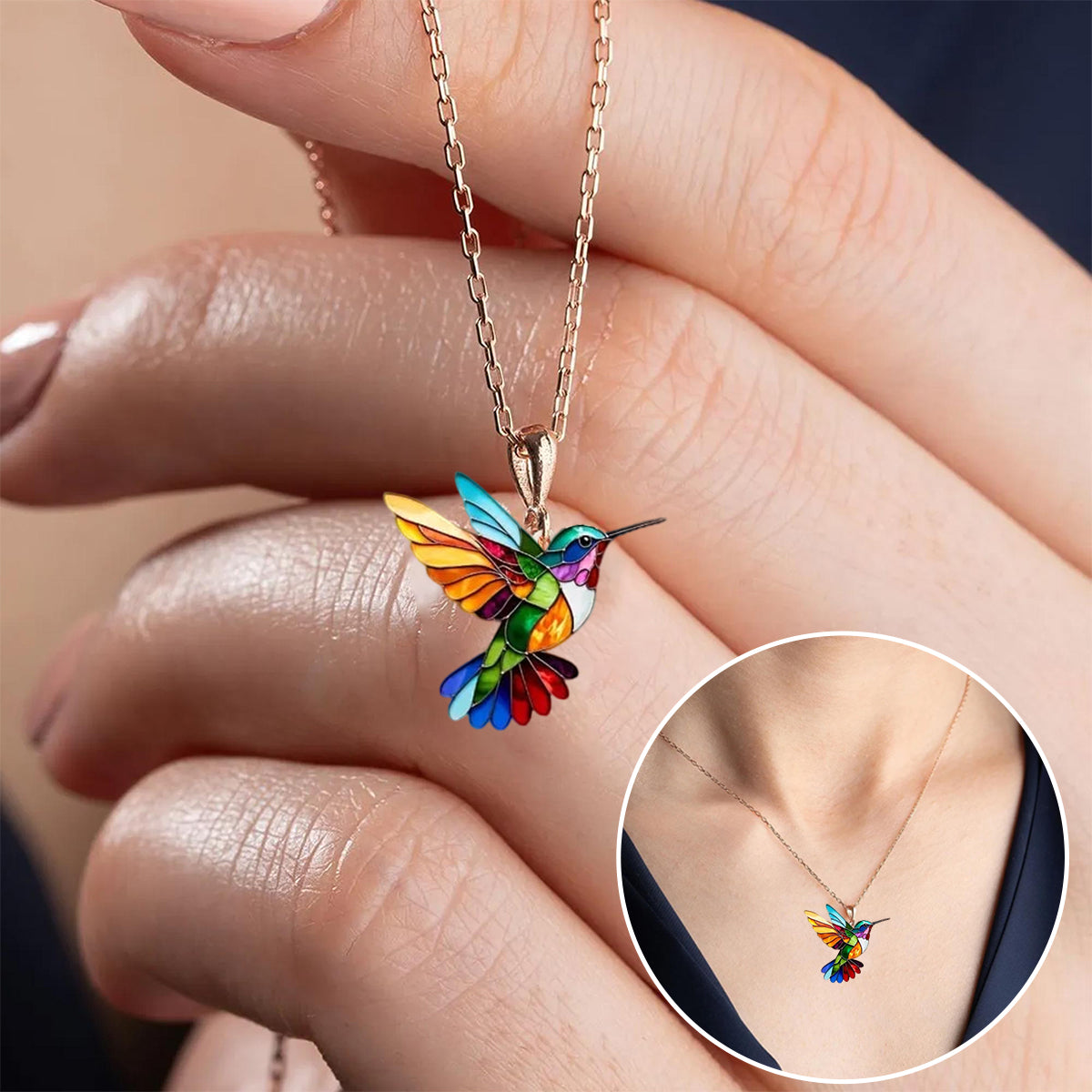 Aurea™ | Beautiful hummingbird Design Necklace